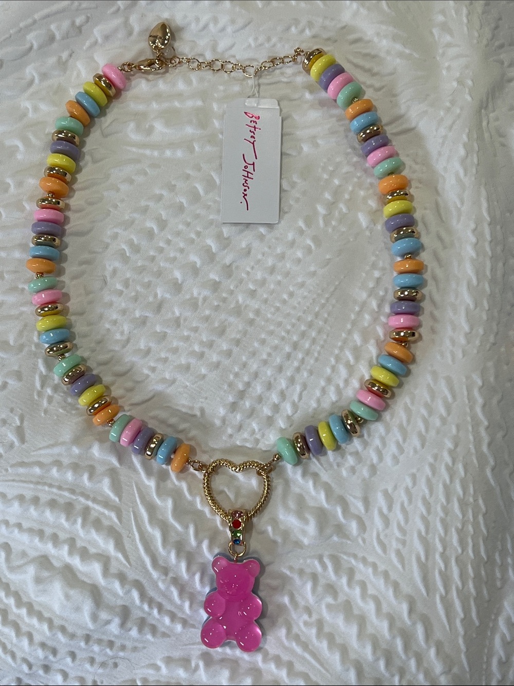 Betsy Johnson Candy Necklace Gummy Bear Charm!!!!